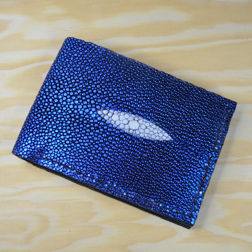 Electric blue stingray wallet